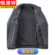 Hengyuanxiang (HYX) woolen coat men's spring, autumn and winter new thickened jacket business casual middle-aged stand-up collar executive jacket Shangqing high-end quality no liner L 175 120-135Jin Jin is equal to 0.5 kg