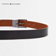 
TOMMY HILFIGER [Double-sided] Men's retro pin buckle leather business casual belt belt AM0AM12053 Black brown GB8 95cm