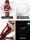 BEYZK2025 new women's watch women's student brand name Swiss mechanical watch women's niche light luxury waterproof women's watch 6636 elegant red SF Express + gift + ten years of warranty