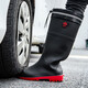 Sol Lora Spezialstiefel für Anti-Snake-Biss verdickte neue hochröhrchen Stahlkopfstahlboden Regenstiefel Männer Anti-Smash- und Anti-Punktion