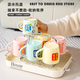 Fantasy housewarming new home living room family cup cup holder household drinking water family ceramic cup water cup set high blessing style 6 cups (6 patterns) handle drain tray