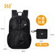 361 Sac à dos de voyage pliable pour hommes Sac à dos ultra-léger en plein air pour les femmes sac de randonnée de grande capacité sac à peau ultra-mince Black 25L [Ultra-Light Foldable]