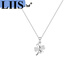 Platinum four-leaf clover necklace for women, fashionable clavicle chain, Valentine's Day birthday gift for girlfriend and wife PT950 - exclusive gift box