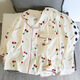 
Xianxiu INS Fengyunduo Cotton Sweet Home Clothing Long Sleeve Long Trousers Two-piece Set KDJ-826#Love Bow 170 M