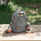 Leif's high-quality backpack, fashionable and versatile outdoor casual backpack, lightweight and practical travel bag, dark gray trumpet-can hold 9.7-inch flat panel