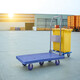 Stille Trolley mit 5 Rädern, Flachbettlastwagen, Ladung, großen Rädern, faltbarem Haushalt tragbarer Warehouse 13565 (Ladung 800 Jin [Jin ist gleich 0,5 kg]) Super Stummes Handläufe