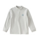 
David BELLA (DAVE/BELLA) children's long-sleeved T-shirt in winter new style medium-large children's semi-turtleneck top antibacterial boy base shirt little boy clothes gray [spot] 110 cm (recommended height 100-110 cm)