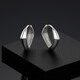 Trendy Acer Geometric Square Platinum Earrings Women's Earrings Single Style Birthday Gift Priced Labor Cost 100 Yuan Approximately 1.3g (Single Style)