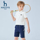 HAZZYS children's clothing for boys and girls 2025 summer new Polo short sleeves off white 130