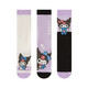[Kulomi] Girls' over-knee socks in summer mesh girl sweet cartoon baby stockings medium big children's high socks Melody over-knee three pairs of knees 5-8 years old L 5-8 years old Recommended foot length 18-20cm
