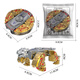 
Blue Bee Mecha Deformation Robot Fingertip Gyro Mechanical Dinosaur Tank Novel and Strange Gyro Decompression Rotating Children's Toys [Full Set of Three] Deformation Robot Gyro