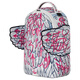 SPRAYGROUND graffiti versatile fashion zipper opening and closing artificial leather backpack couple style white red white red