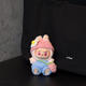 Labubu doll clothes Labubu sits on the party trendy toys Macaron glue doll pendant pure handmade 17cm doll clothes Mint green pleated skirt does not contain babies