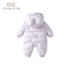 Fanlie baby clothes, winter clothes, newborn girl baby girl one-piece full-moon thick warm one-piece harem winter cotton clothes