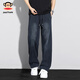 
Big Mouth Monkey (Paul Frank) casual pants for men in summer thin straight-leg pants for men in Tiansi cool loose men’s pants for men’s pants Starry Sky Blue XL