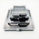 TMJD Miss Self-Stepriming Box Chip Caja de autoadsorción Caja de obleas Caja de almacenamiento Caja de obleas Muestra de auto-adsorción 12127 (sin cuadrícula) 127*127*27 mm General predeterminado