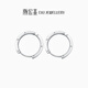 Trendy Acer minimalist hoop PT950 platinum earrings and earrings as a birthday gift for girlfriend. Priced. Single model is about 0.9g.