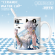 NID Summer Brandt Brandt Phoebe Canerella Zanne MAISON DE MAISON PÉRIPHERAL EAU BUSTION CUP ANIMIQUE Céramique Masse [Cup Single White] TJ4877 Exquis [Muk] + cuillère + tasse couvercle