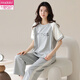 Modal Pyjamas für Frauen im Frühjahr und Sommer kurzärmelige Hosen reine koreanische Baumwollstudenten können draußen im Sommer reine Baumwoll-Kleidungsanzüge im Sommer tragen (120-135jin [Jin gleich 0,5 kg]))