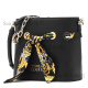 Versace (Versace) Bufanda de seda Correa decorativa Correa de hombro Bolete Bolso de hombro Bolsa de hombro Negro Negro Básico (bolsa + bolsa de polvo)