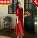Hengyuanxiang Retro Red Bohemian Ethnique French Luxury French Luxury Robe Fomen Women in Summer Sense Sense Send Tailging pour les rendre minces et élégantes. Red S 90-110jin [Jin est égal à 0,5 kg]