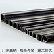 德洛特led线形灯线条灯铝型材嵌入式铝槽u型暗装线性灯带预埋条型钛合金 银白12035明装 其它其它