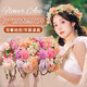 Dai Yan's super fairy garland headband, sweet girl's forest style headband, seaside photo-taking atmosphere headband, simulated hairpin headdress, simulated flower vine ring, main picture style