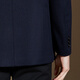 Antonio 10% cashmere & 90% sheep wool + goose down lining detachable high-end men's woolen jacket coat