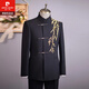 Pierre Cardin Groom Mao Suit 2025 New Men's Wedding Dress Chinese Engagement Suit Suit Men's Slim A Style (Pants Included) S
