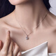 Liuguifu Jewelry PT950 platinum pendant rose platinum fashion pendant for women ED0087 2.4g