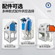 Braunqing sandblasting machine manual small high-pressure mold rust removal, deburring and polishing refurbished 9060 sandblasting machine rust removal machine box 1010 upgraded model + turntable + cart filter element model