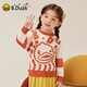 B.Duck Little Yellow Duck Kinderkleidung Jungen Pullover Kinder Herbst und Winterpullover Pullover Pullover Baby Girls 'Basishemd Orange rot 120 cm