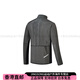 Saucony Farbblocked gewebte Rennsport-Anti-Retro-Sportstand Halsband UV50+ atmungsaktueller Sonnenschutz Jacke Herren Silber Schwarz Silber Schwarz M.