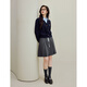 Inman (INMAN) College Style Polo Séter de dos piezas Fake 2025 Autumn Women's Clothing New British Knited Cardigan Navy S