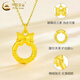 CHINA GOLD 18K gold bow peace buckle pendant for women new clavicle Valentine's Day birthday gift for girlfriend and wife 18K gold bow peace buckle pendant free silver chain about 0.15g