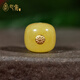 Xinyou Natural Beeswax Single Beads Loose Beads Old Type Bucket Beads Single 24K Gold Label Star and Moon Monkey Head Bracelet with Beads DIY Accessories 24K Gold Label Old Type Bucket About 13mm Wide Single Bead