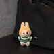 Labubu doll clothes Labubu sits on the party trendy toys Macaron glue doll pendant pure handmade 17cm doll clothes Mint green pleated skirt does not contain babies