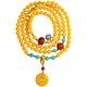 COASZE beeswax multi-circle bracelets, chicken fat yellow amber 108 rosary beads bracelet, safety buckle temperament retro women's bracelet, chicken fat yellow beeswax multi-circle bracelets