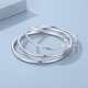 Fudianfeng platinum bracelet for women pt950 pure platinum solid platinum bracelet smooth plain ring round bracelet customized ring number 50-64 optional 100 grams shipped in 7-10 days