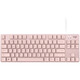 Logitech Logitech K835 Clavier mécanique câblé 84 Key E-Sports Bureau de jeu Typing Ordinage Bureau Mémale Rose Red Shaf