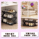 Bamboo Sile Shoe Rack No Installation Simple Folding Shoe Rack Home Door Multi-layer 2025 New Rental Shoe Storage Rack Black Three Layers 50 No Installation Foldable