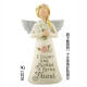 Tlxt Cada pieza tiene especial significado original puro personajes hechos a mano lindos adornos de escritorio de ángel decoración del hogar regalo de cumpleaños gris claro 13578