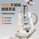 SUPOR 1.5L health kettle teapot kettle electric kettle electric kettle teapot flower teapot 316L stainless steel pure titanium 0 coating multi-stage constant temperature insulation SW-15YQ64