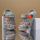 G.DUCKKIDS little yellow duck boy hole shoes children's sandals 2025 summer boy new style non-slip baby outdoor beach soft sole anti-grey 29 / shoe length about 17.0cm