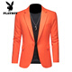 Playboy (playboy) costume veste texture masculine double fente à fente formelle de bonbons de bonbons couleurs décontractées