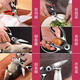 Kitchen scissors Kitchen scissors Chicken bone scissors Powerful bone scissors Barbeque scissors Multifunctional scissors Panda food scissors Black and white scissors-2.5mm thickened version