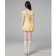 
Nanmu Bear Swimsuit Women 2025 New Conservative One-piece Swimsuit Fairy Purely Covering the Waist to Make You Slim Casual Vacation Swimsuit Yellow Short-Sleeve Swimsuit [75-115Jin [Jin equals 0.5 kg]]