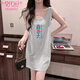
Modal Dragon Fruit Color Sleeveless Vest Night Dress Women Summer Student Girl Sweet and Spicy Sexy T-shirt Pajamas Pure Home Clothing Powder 673# Summer S 90-100Jin [Jin equals 0.5 kg]