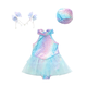 Same day delivery girls swimsuit summer children's dress swimsuit baby mermaid seaside vacation wear swimsuit + swimming cap 150 cm