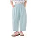 Moonkids children's clothing girls mosquito-repellent pants 2025 summer new children's nine-point pants radish pants summer thin casual pants 15263 lotus pink radish pants 110 cm